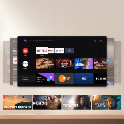 Projektor Etoe Starfish Atv 1280X720, Android Tv 11.0, Bluetooth, 150
