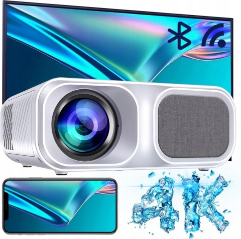Projektor Full Hd 1080P 9800 Lm 5G Wi-Fi Bluetooth 5.1 350 Cal Domowe Kino