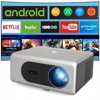 Projektor Led 24000Lm 4K Smart Tv Android Wifi Autofocus 300 Full Hd