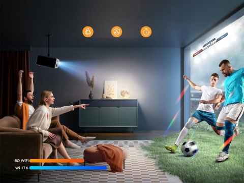 Projektor Led 24000Lm 4K Smart Tv Android Wifi Autofocus 300 Full Hd