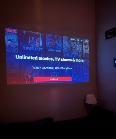 Projektor Led 4K Android Tv - Smart Kino Domowe, Wifi Do Laptopa Komputera I Biura