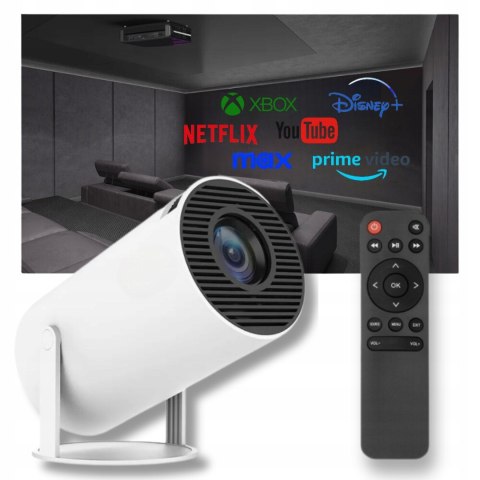 Projektor Led 4K Android Tv - Smart Kino Domowe, Wifi Do Laptopa Komputera I Biura