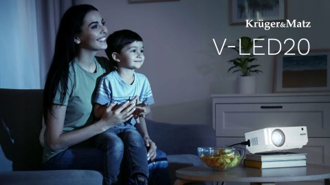 Projektor Led Full Hd 5000Lm 150 Cal Z Pilotem, Hdmi/Usb/Vga, 50 000H Lampy