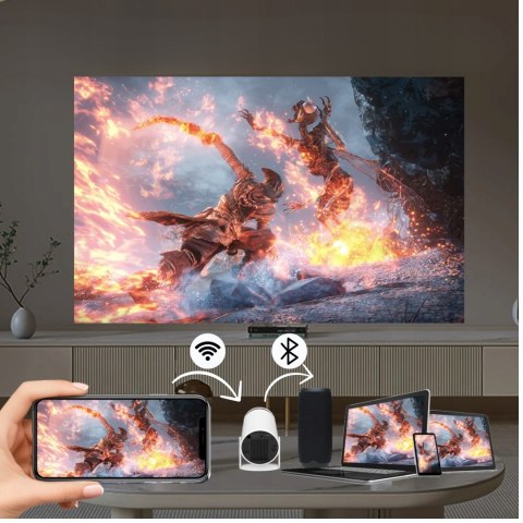Projektor Led Hy300pro Magcubic 4K Android 11 Wifi/Bt 180° Autokorekta