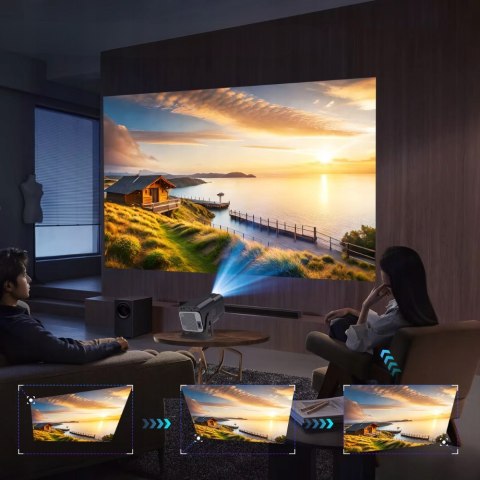 Projektor Led Magicube Hy320 Full Hd, 3200 Lumenów, Wi-Fi, Bluetooth 5.0
