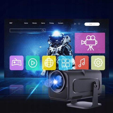 Projektor Led Magicube Hy320 Full Hd, 3200 Lumenów, Wi-Fi, Bluetooth 5.0