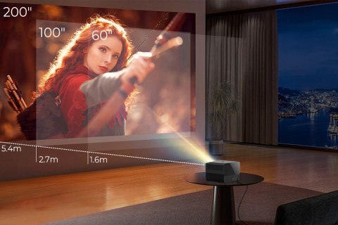 Projektor Led Medialove M1000 Atv Android Tv 11 1000 Ansi Full Hd