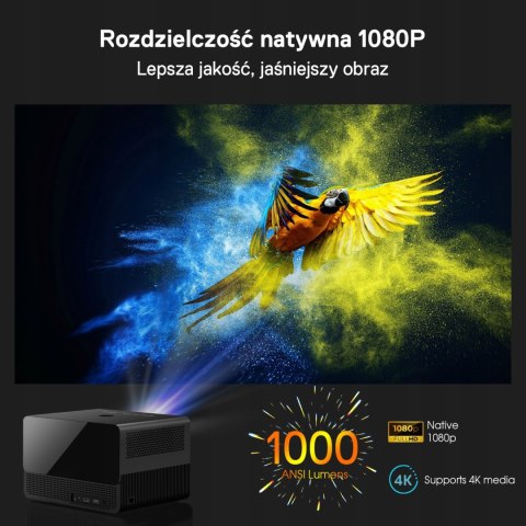 Projektor Led Medialove M1000 Atv Android Tv 11 1000 Ansi Full Hd