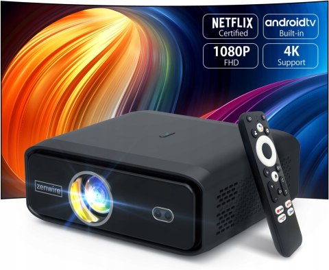Projektor Led Zenwire E510h 4K Full Hd Android 11 Wifi 15000Lm
