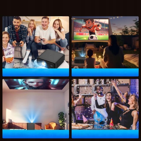 Projektor Led Zenwire E510h 4K Full Hd Android 11 Wifi 15000Lm