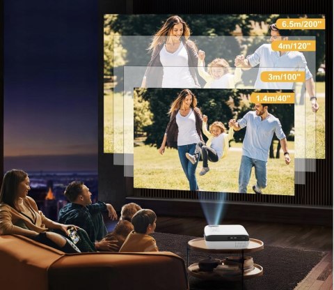 Projektor Rzutnik Full Hd 4K Led 9500Lm Bluetooth 5.1 50-200 Cali Kino