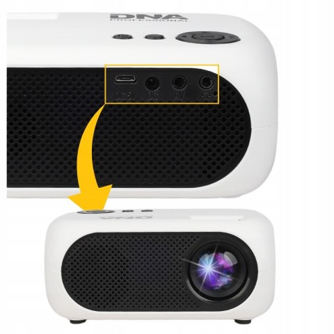Projektor Rzutnik Hdmi Usb Full Hd 20-40 Cali Ręczny Focus Przenośny Tv Box