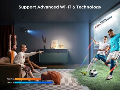 Projektor Yaber K2s 1080P Smart Tv Z Wifi6, Jbl I Auto Focus 800 Ansi