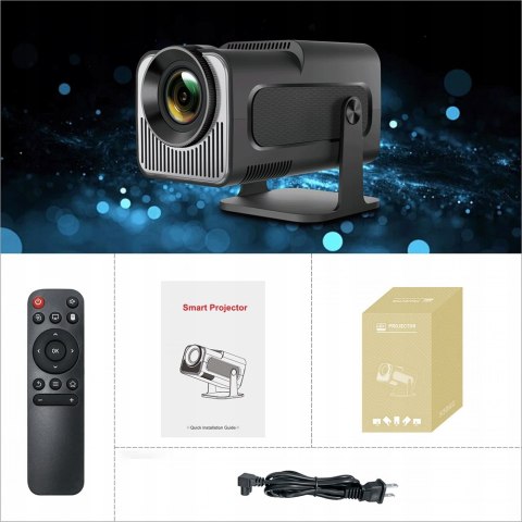 Projektor Yaodupl Hy320 Led 4K 1080P Smart Tv Wifi Android 11, Obrotowy