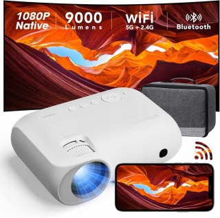 Projektor Yoton Y7 1080P/4K Z Wifi, Bluetooth I Screen Mirroring, Torba