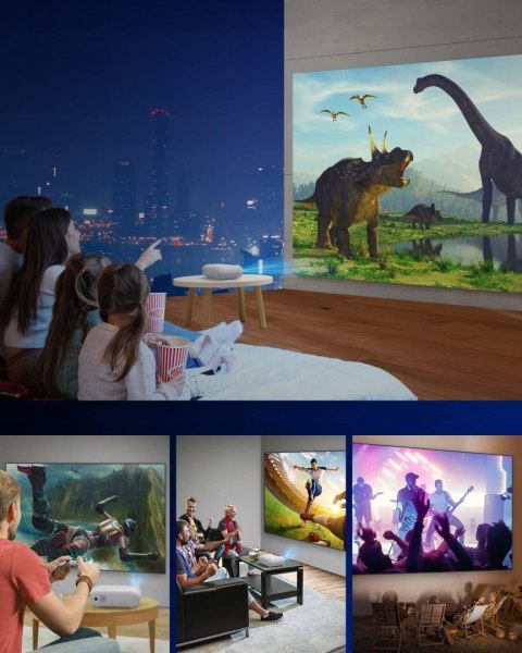 Projektor Yoton Y7 1080P/4K Z Wifi, Bluetooth I Screen Mirroring, Torba