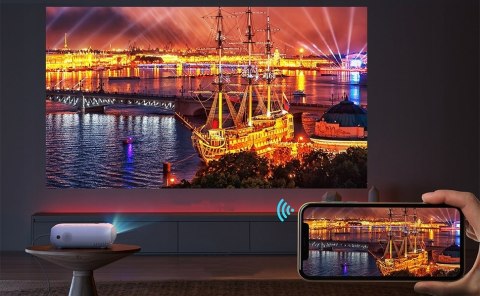 Projektor Yoton Y7 1080P/4K Z Wifi, Bluetooth I Screen Mirroring, Torba