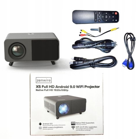 Projektor Zenwire X5 4K Full Hd Z Android Wifi I Bluetooth 300
