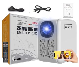 Projektor Zenwire H9 4K Full Hd Led Wifi Smart Tv Z Autofocusem 12000Lm