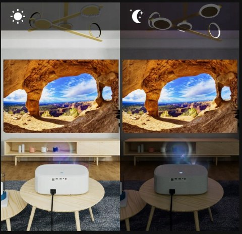 Projektor Zenwire Yg691 Full Hd 4K, 24000Lm, Smart Tv, Wifi, Bluetooth