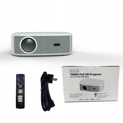 Projektor Zenwire Yg691 Full Hd 4K, 24000Lm, Smart Tv, Wifi, Bluetooth