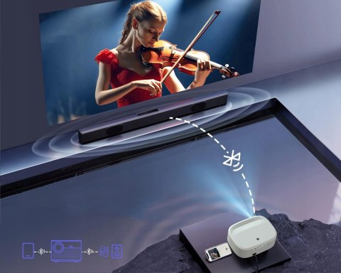 Projektor Zenwire Yg691 Full Hd 4K, 24000Lm, Smart Tv, Wifi, Bluetooth