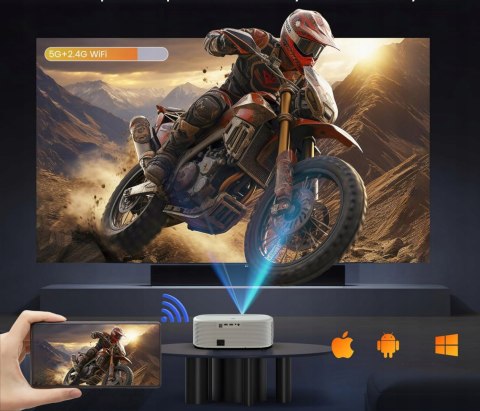Projektor Zenwire Yg691 Full Hd 4K, 24000Lm, Smart Tv, Wifi, Bluetooth