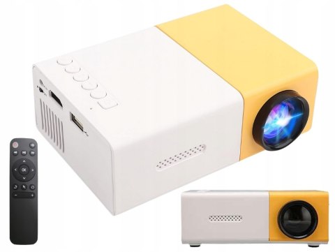 Przenośny Mini Projektor Led Full Hd Do Telefonu, Laptopa, Tableta Usb Hdmi