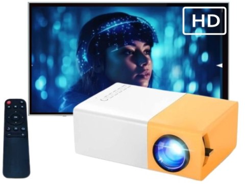 Przenośny Mini Projektor Led Full Hd Do Telefonu, Laptopa, Tableta Usb Hdmi