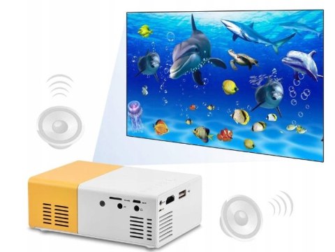 Przenośny Mini Projektor Led Full Hd Do Telefonu, Laptopa, Tableta Usb Hdmi