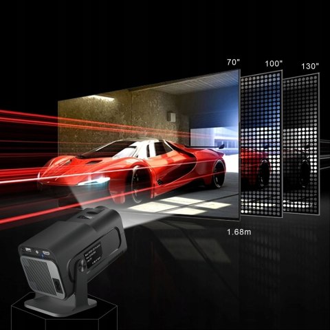 Przenośny Projektor Led 1080P Hy320 Z Androidem, Wifi I Bluetooth 5.0