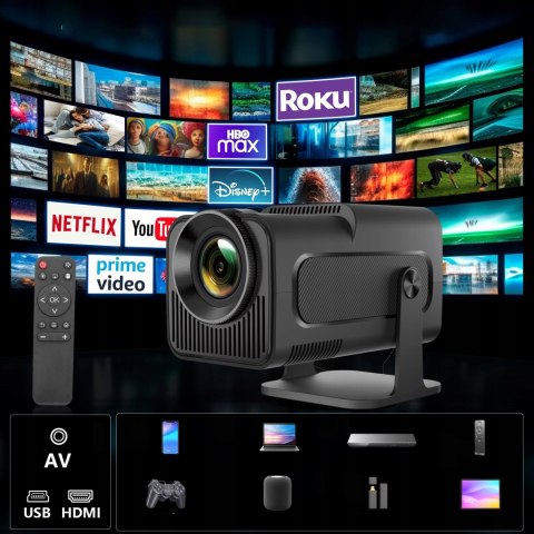 Przenośny Projektor Led 1080P Hy320 Z Androidem, Wifi I Bluetooth 5.0