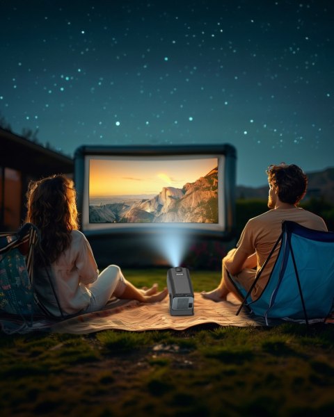 Przenośny Projektor Led 1080P Hy320 Z Androidem, Wifi I Bluetooth 5.0