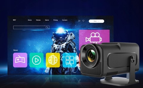 Przenośny Projektor Led 1080P Hy320 Z Androidem, Wifi I Bluetooth 5.0