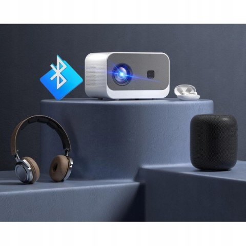 Mini Projektor A11 1080P 4K Wi-Fi Bt5.0 5G 300 Cali Domowe, Korekcja ±60°