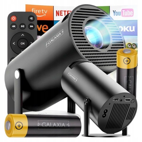 Mini Projektor Galaxia Hy300 Smart Tv Android Wifi Full Hd 180°