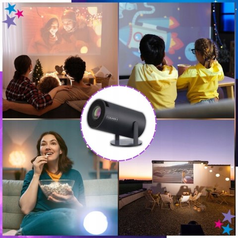 Mini Projektor Galaxia Hy300 Smart Tv Android Wifi Full Hd 180°
