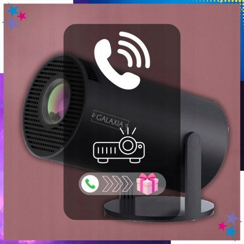 Mini Projektor Galaxia Hy300 Smart Tv Android Wifi Full Hd 180°