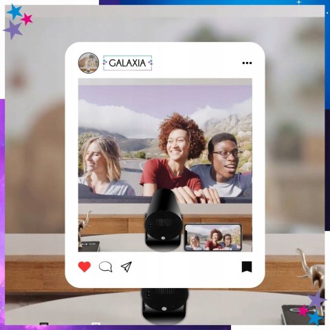 Mini Projektor Galaxia Hy300 Smart Tv Android Wifi Full Hd 180°