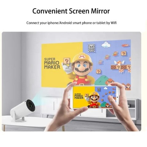 Mini Projektor Smart Android 11 | Hd 1080P | Przenośny | Wi-Fi I Bluetooth