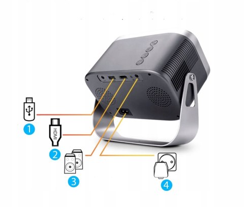 Mini Projektor Smart Pro 2024 Led Full Hd Z Androidem, Wifi I Bluetooth