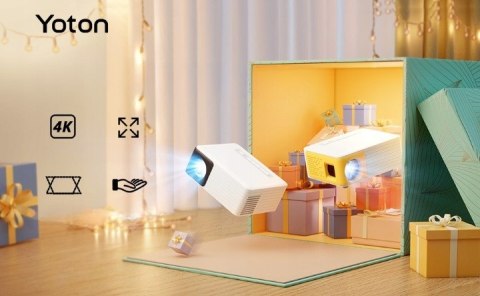 Mini Projektor Yoton Y3 1080P, Wifi Bluetooth, 6000 Lumenów, Przenośny