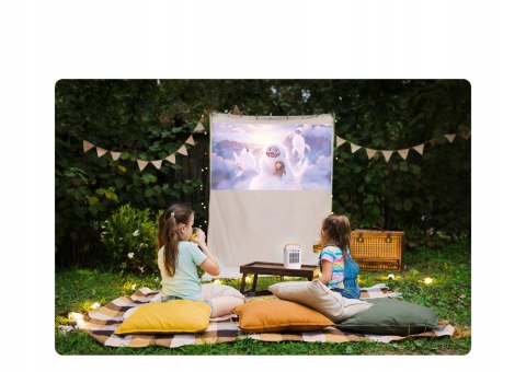 Mobilny Projektor Led Surewheel Q3 8000 Lumenów Fhd 4K, Smart Tv, Wifi