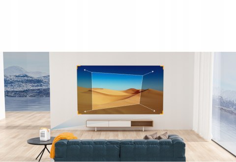 Mobilny Projektor Led Surewheel Q3 8000 Lumenów Fhd 4K, Smart Tv, Wifi