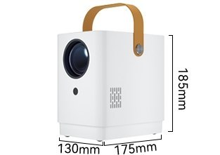 Mobilny Projektor Led Surewheel Q3 8000 Lumenów Fhd 4K, Smart Tv, Wifi