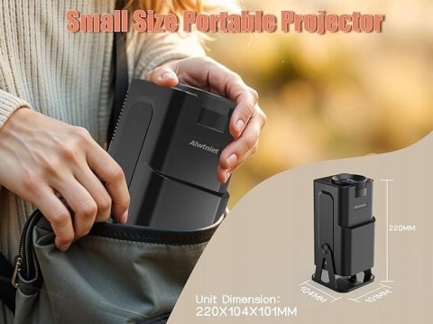Projektor Full Hd 1080P Alwtniet Hy320 Z Wi-Fi 6 I Bluetooth 5.2
