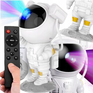 Projektor Gwiazd Astronauta Lampka Nocna Led Laserowy Z Pilotem I Timer