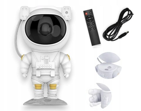 Projektor Gwiazd Astronauta Lampka Nocna Led Laserowy Z Pilotem I Timer