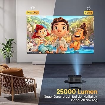 Projektor Horlat 5G 4K,Full Hd25000 Lumenów,Kompatybilny Z Ios Android 300