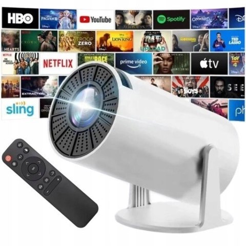 Projektor Hy300 Pro 5G 4K Wifi Android Tv Przenośny Z Pilotem